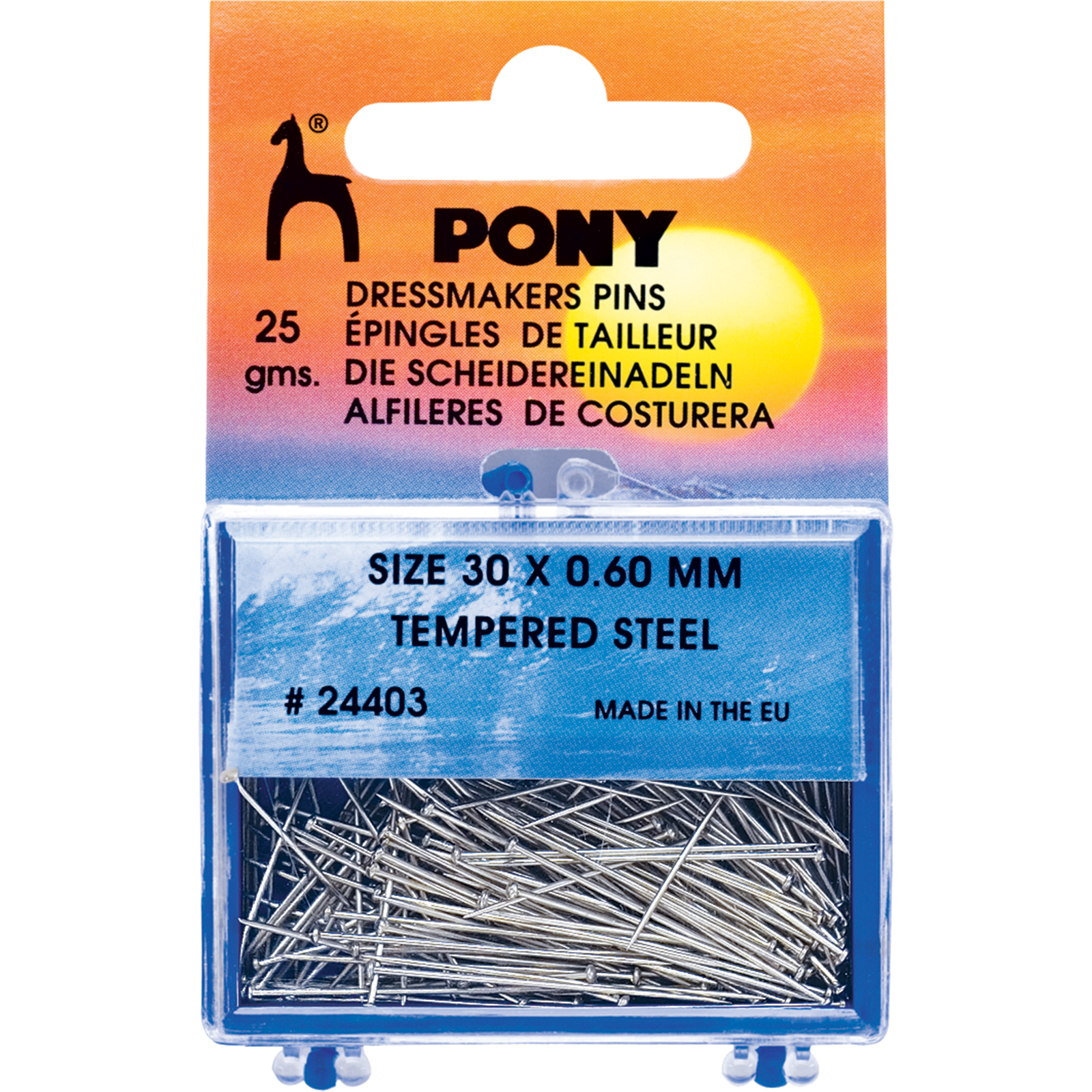 Pony 24403 Stalen spelden 30 x 0.60 mm25 gram - Kaart