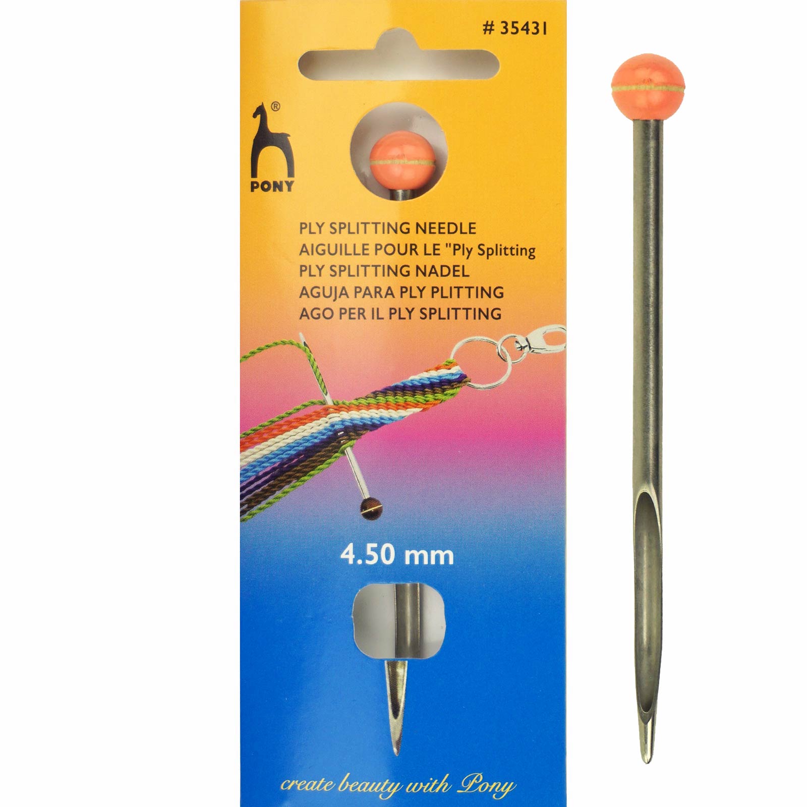Pony 35431 Ply Splitting Splitsvlechtnaald 4,5 mm - Kaart