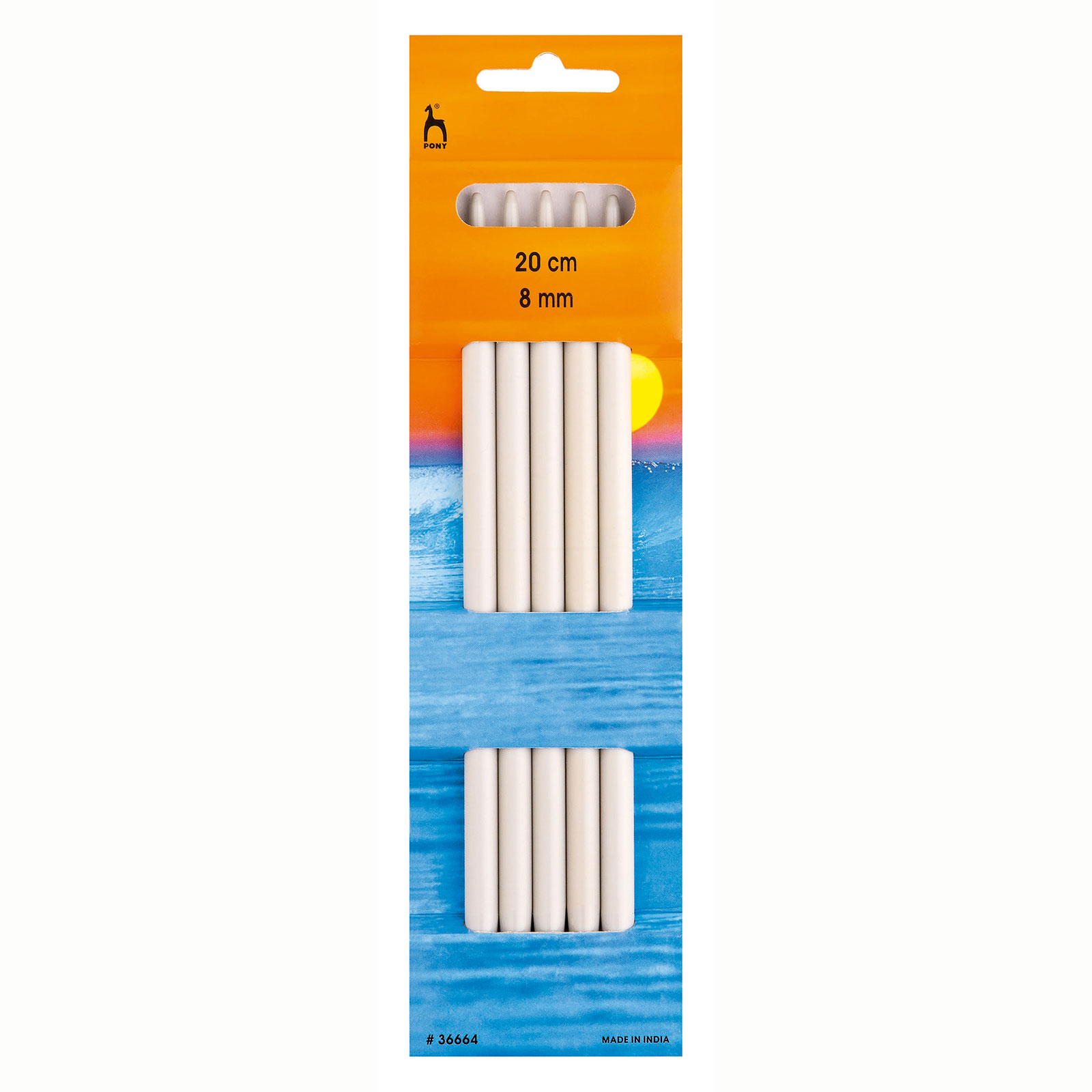 Pony 36660 Sokkennaalden 20 cm 5 stuks 6 mm - Kaart