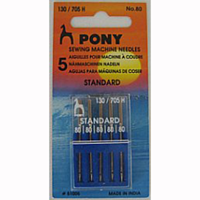 Pony 51005 Naaimachinenaalden standaard 80 - 5 stuks - Kaart