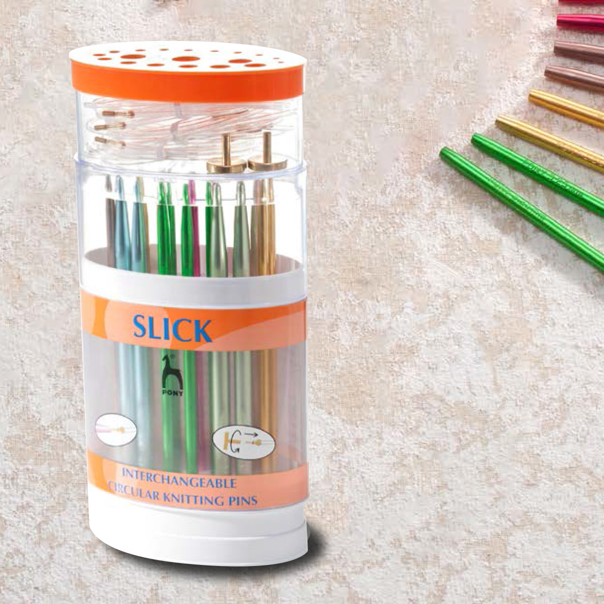 Pony 56902 Slick verwisselbare breinaaldenset 3,0 mm t/m 7,0 mm - 9 maten - SET