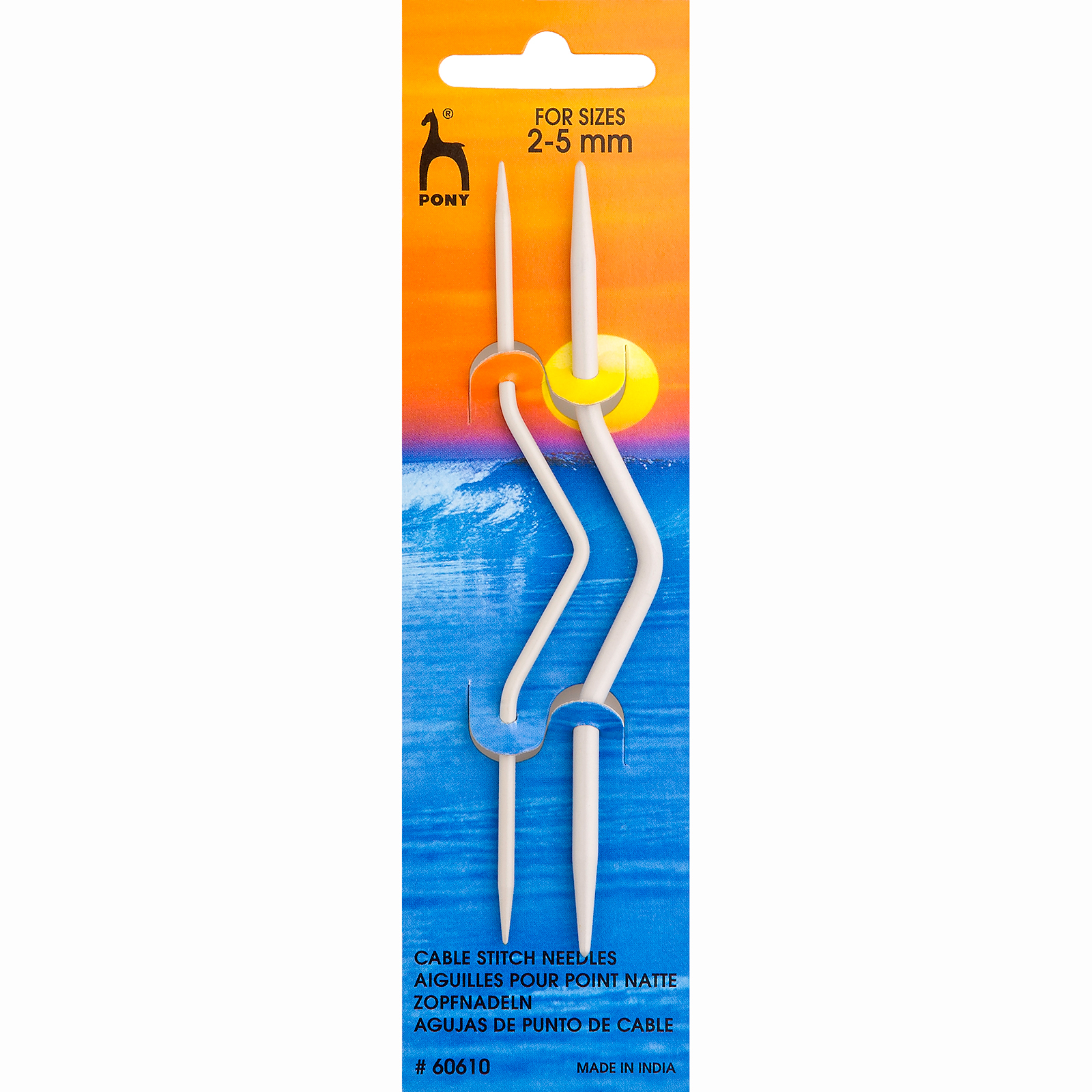 Pony 60610 Kabelnaalden 2,0 - 5,0 mm - 2 stuks - Kaart