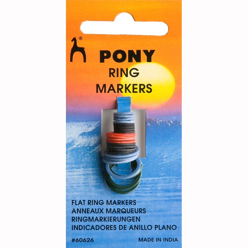 Pony 60626 Ring stekenmaarkeerders assorti maten - 24 stuks - Kaart