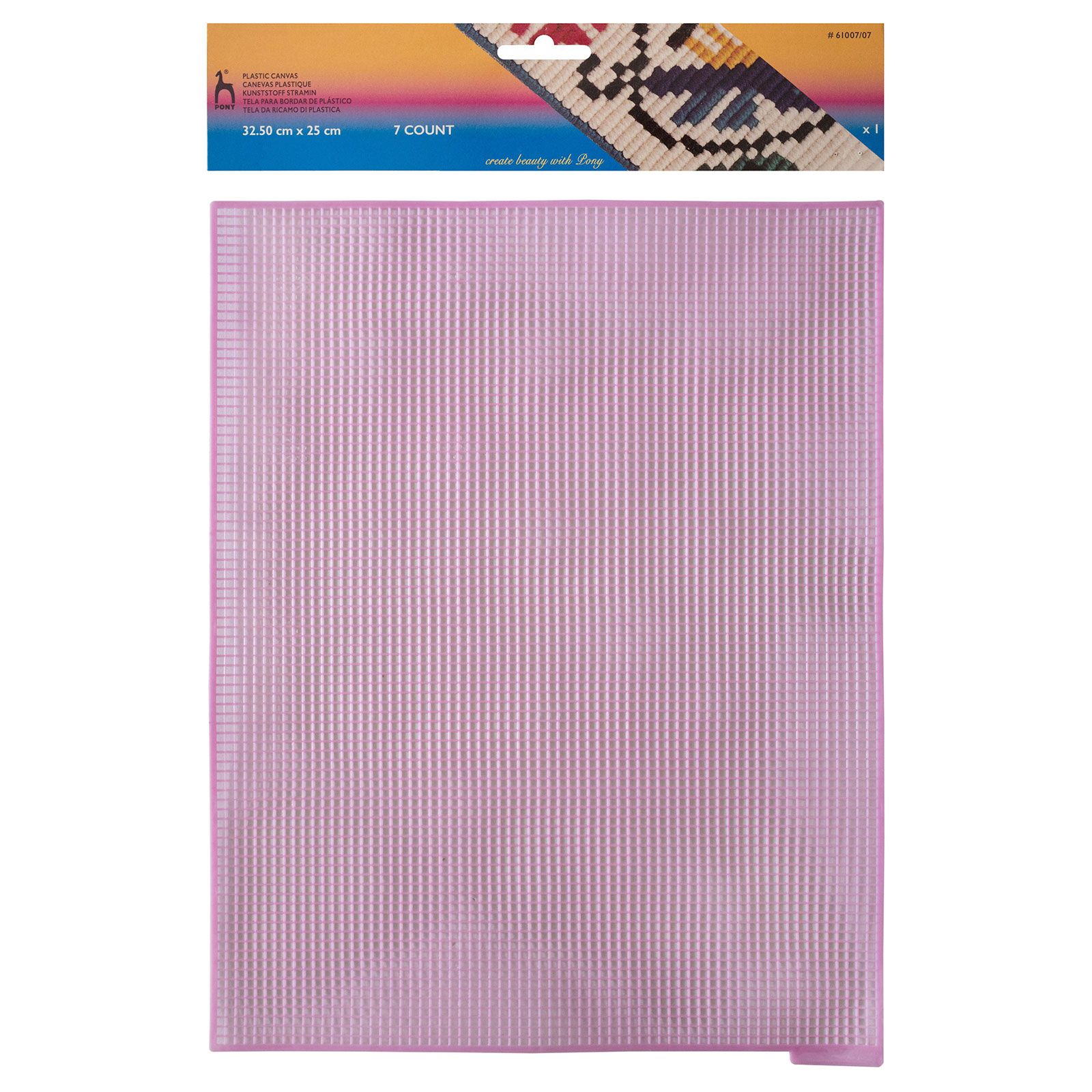 Pony 61007 Plastic canvas 7 count 32,5 x 25 cm - Kleur 786