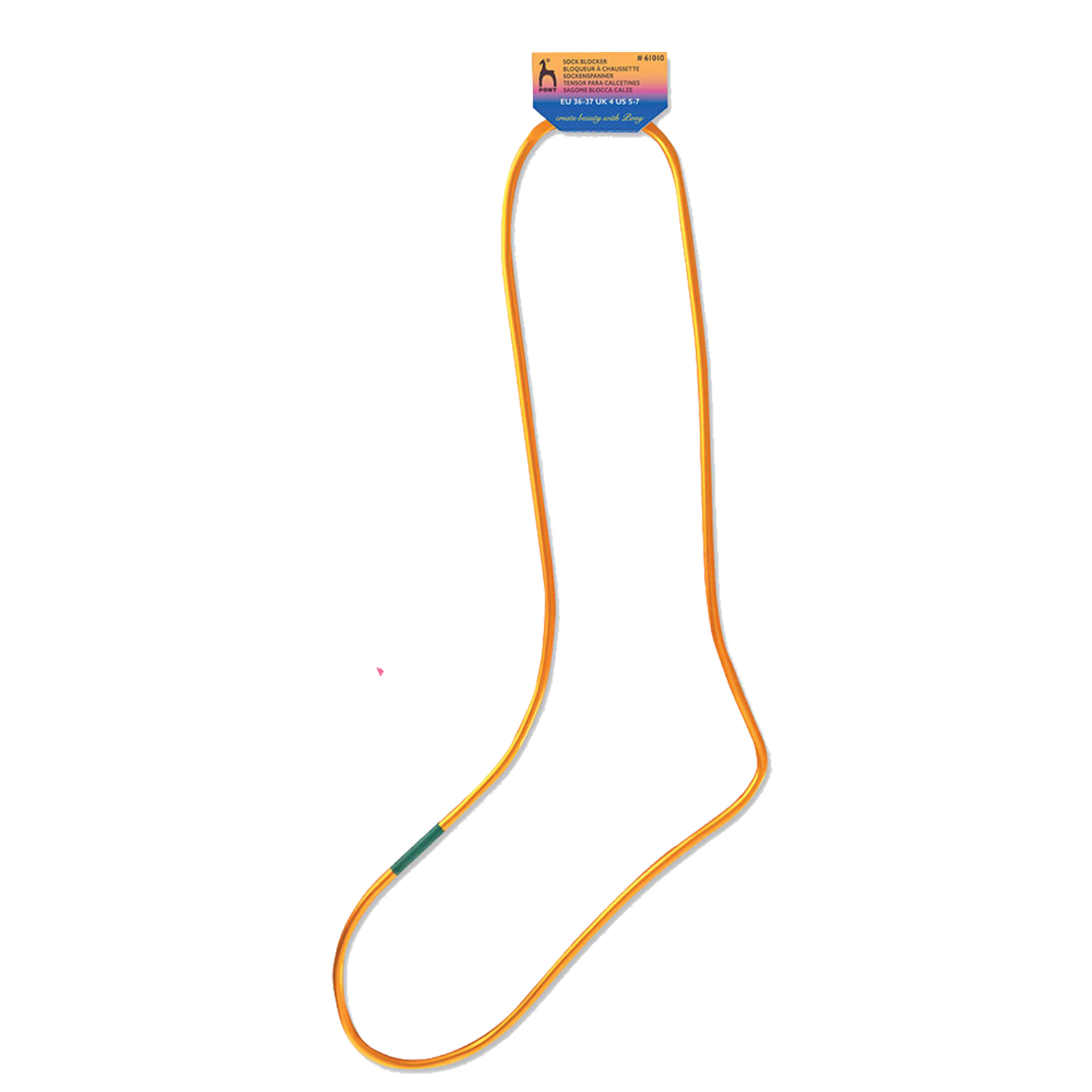 Pony 61010 Sockblocker voor spannen van sokken maat 36-37 - Kaart