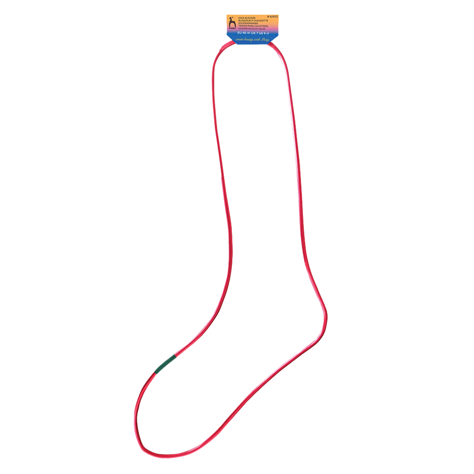 Pony 61012 Sockblocker voor spannen van sokken maat 40-41 - Kaart