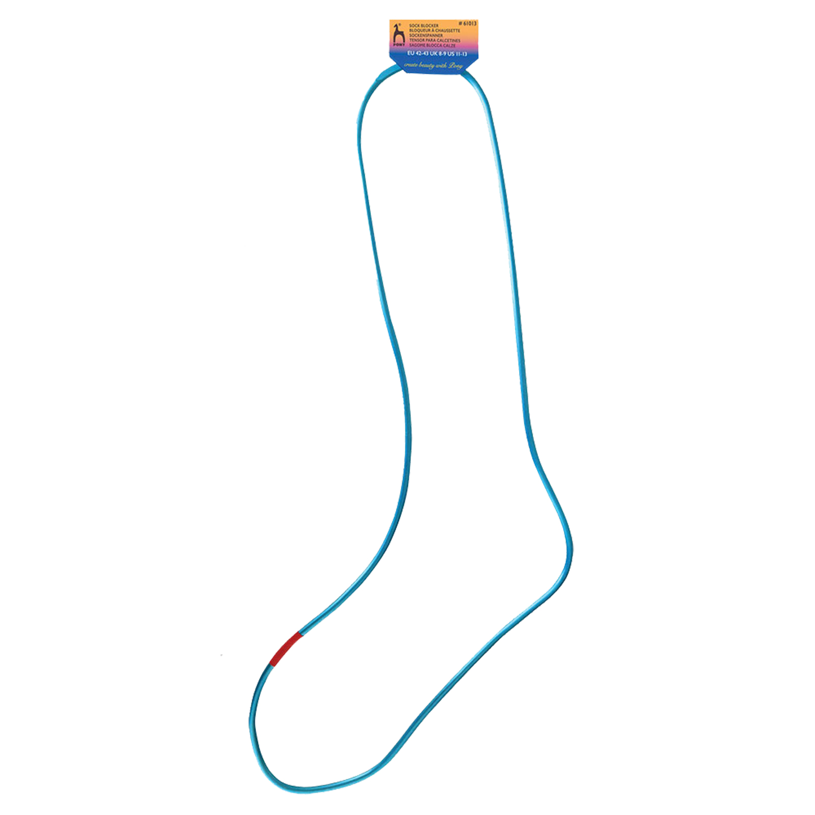 Pony 61013 Sockblocker voor spannen van sokken maat 42-43 - Kaart
