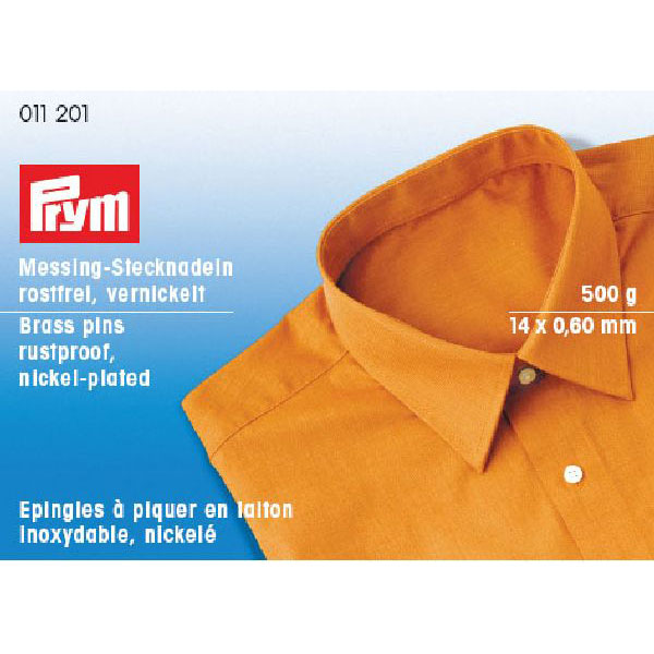Prym 011201 Messing spelden No. 506 vernikkeld 0,60 x 14 mm - Doos