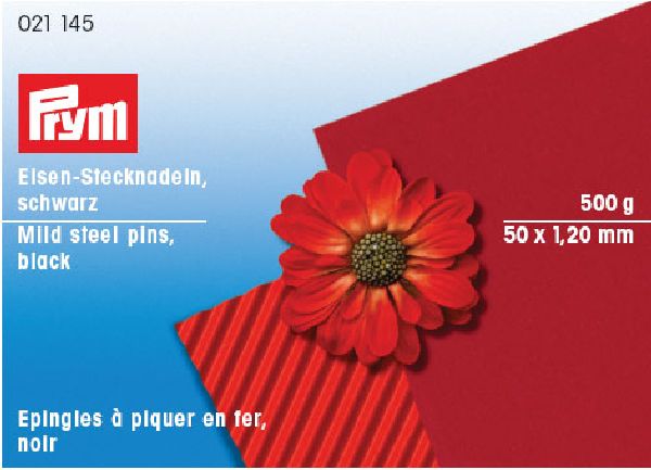Prym 021145 Spelden ijzer No. 115 1,20 x 50 mm zwart - Doos