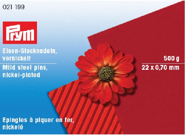 Prym 021199 Spelden ijzer 0,65 x 22 mm zilverkleurig - Doos