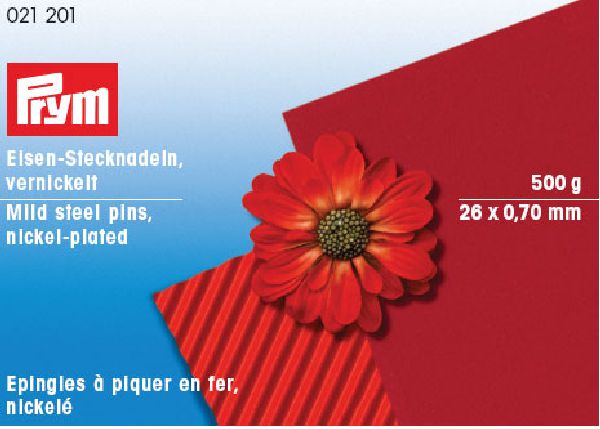Prym 021201 Spelden ijzer 0,65 x 26 mm zilverkleurig - Doos