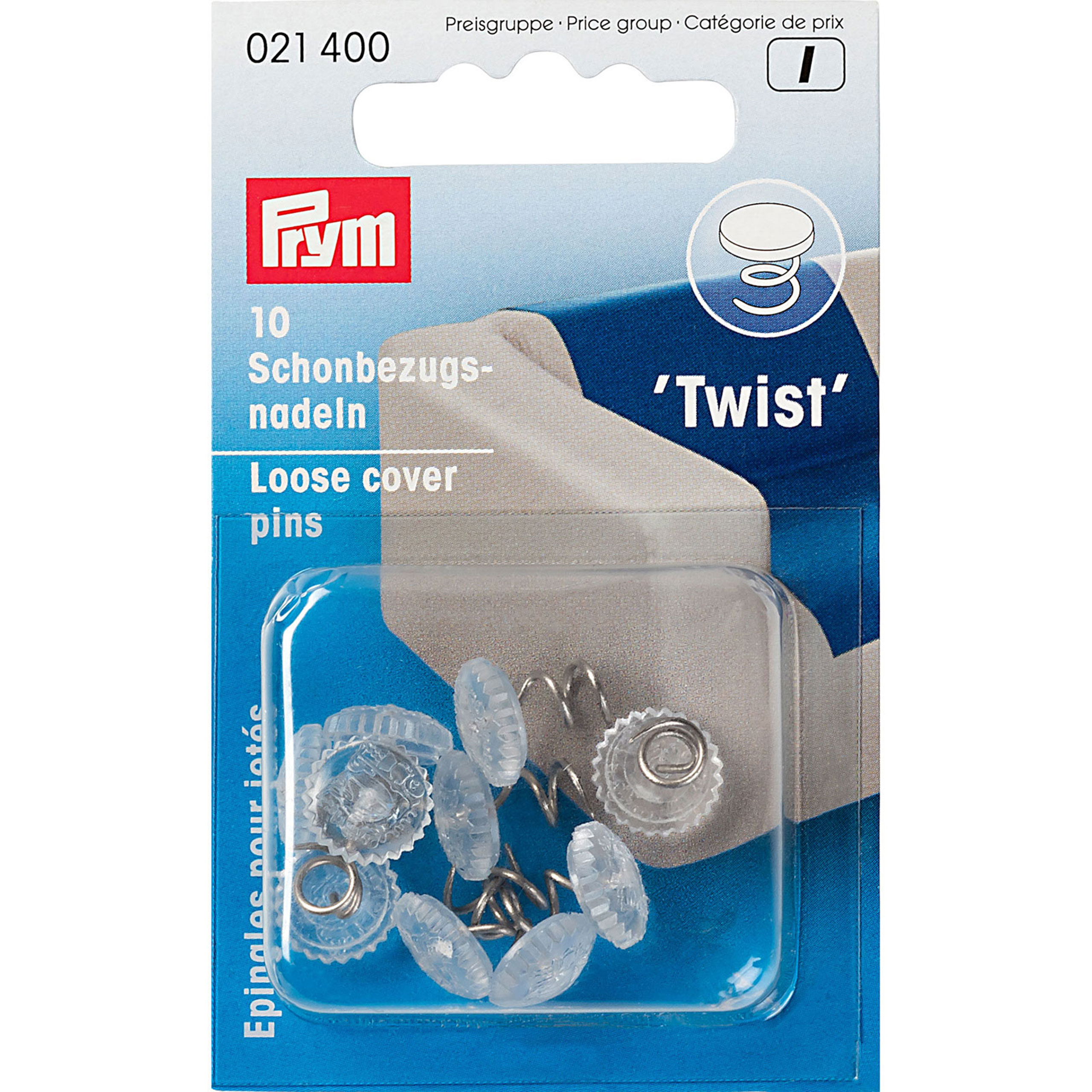 Prym 021400 Overtrekspelden twist-vorm - Kaart
