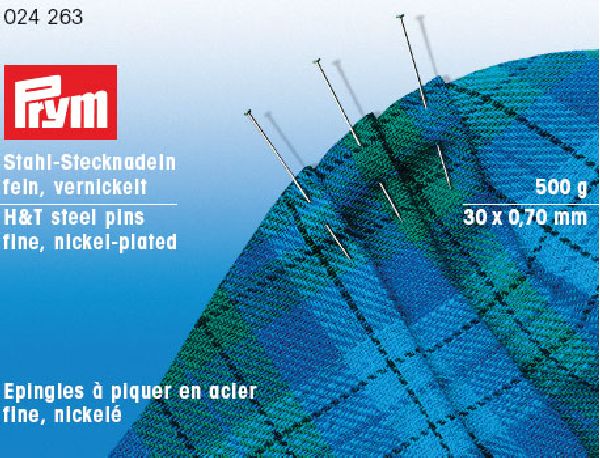 Prym 024263 Spelden staal gehard No. 6 F   0,70 x 30 mm zilverkleurig - STUK