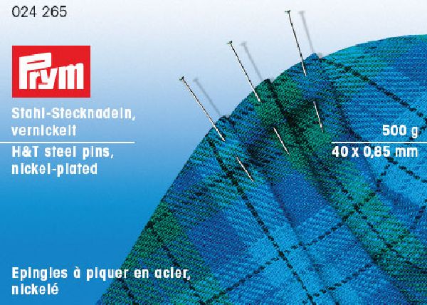 Prym 024265 Spelden staal gehard No. 11 F 0,80 x 40 mm zilverkleurig - STUK