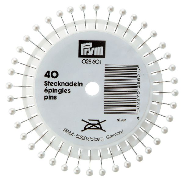 Prym 028601 Parelkopspelden staal gehard 0,58 x 40 mm zilverkleurig - STUK
