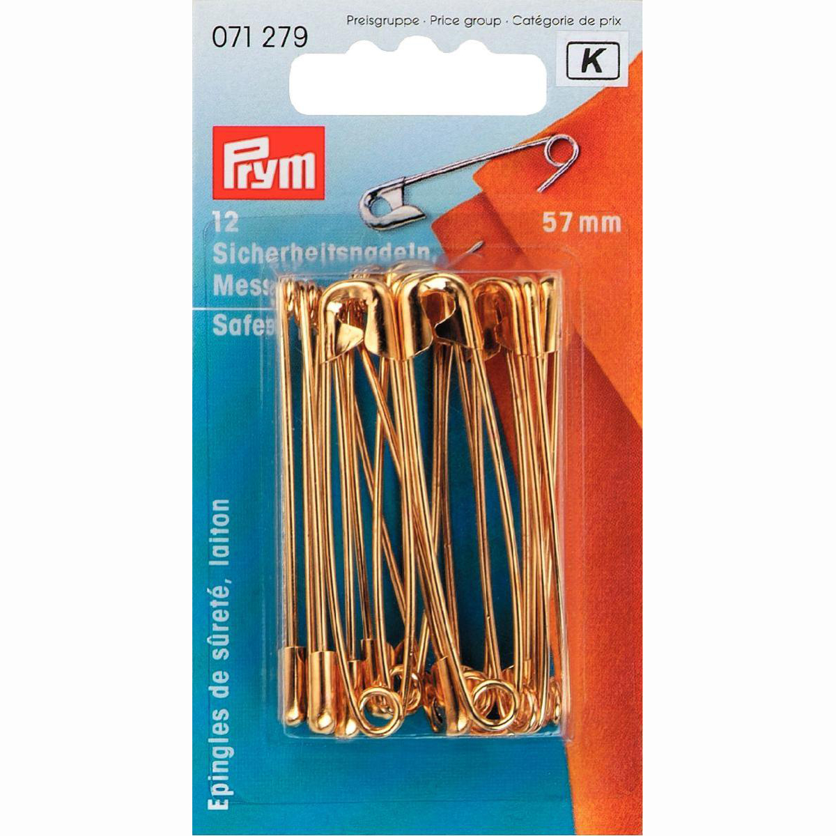 Prym 071279 Veiligheidsspelden MS 57 mm zilverkleurig - Kaart