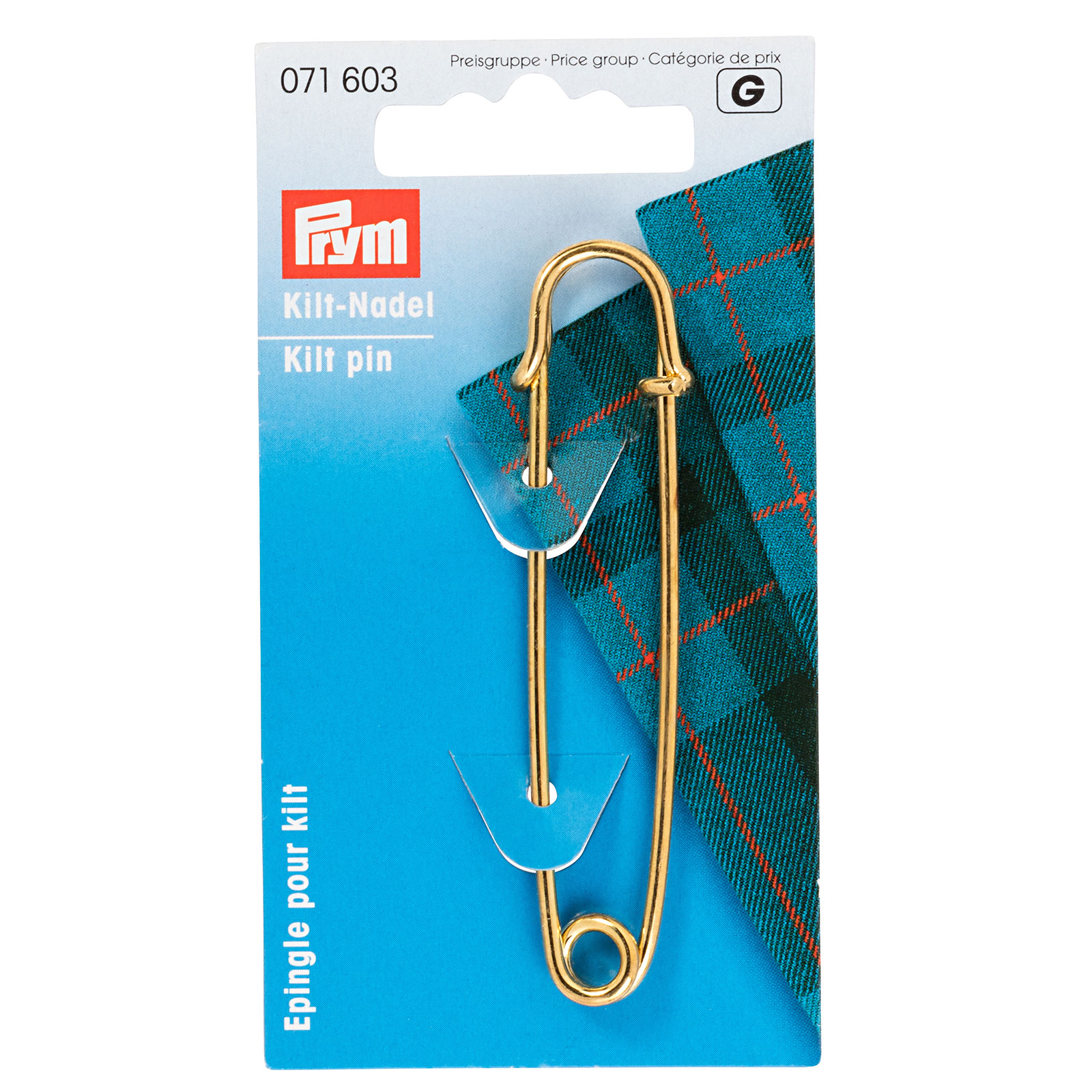 Prym 071603 Kiltspeld MS 76 mm goudkleurig - Kaart