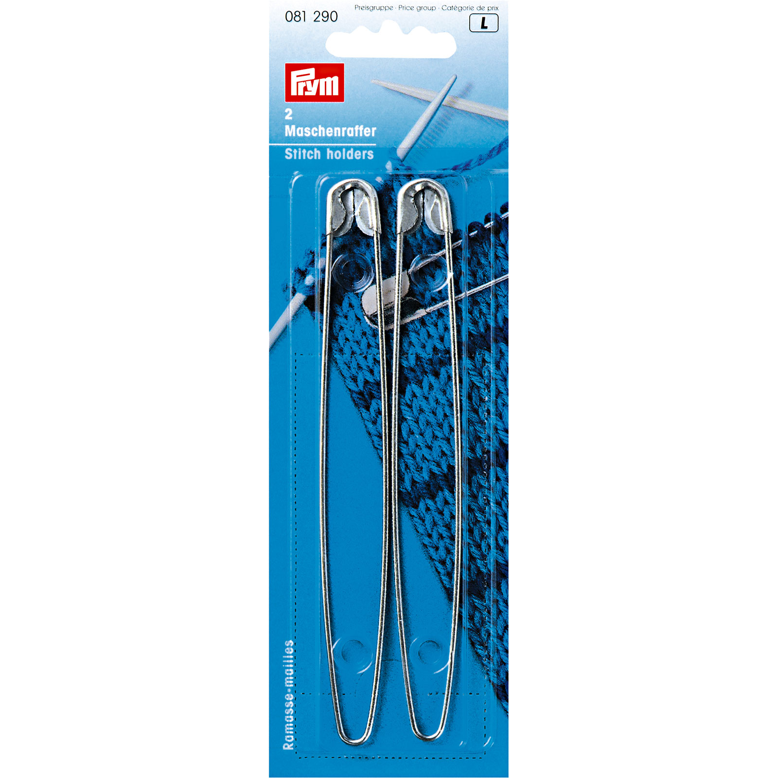 Prym 081290 Stekenhouders edelstaal 135 mm zilverkleurig - Kaart