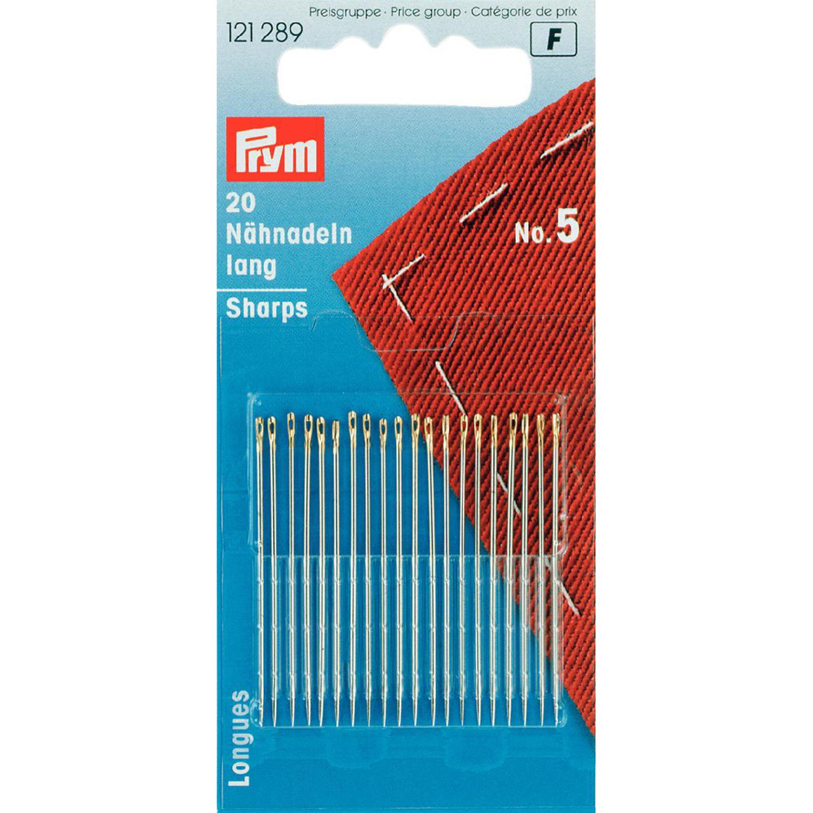 Prym 121289 Naainaalden lang staal No. 5 0,80x40 mm - Kaart