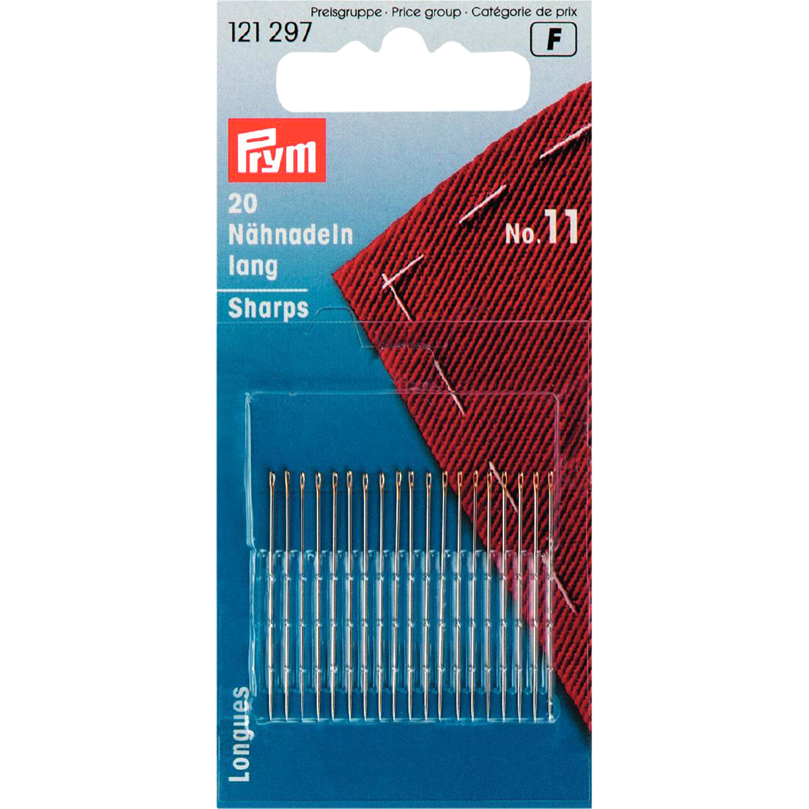 Prym 121297 Naainaalden lang staal No. 11 0,50x32 mm - Kaart