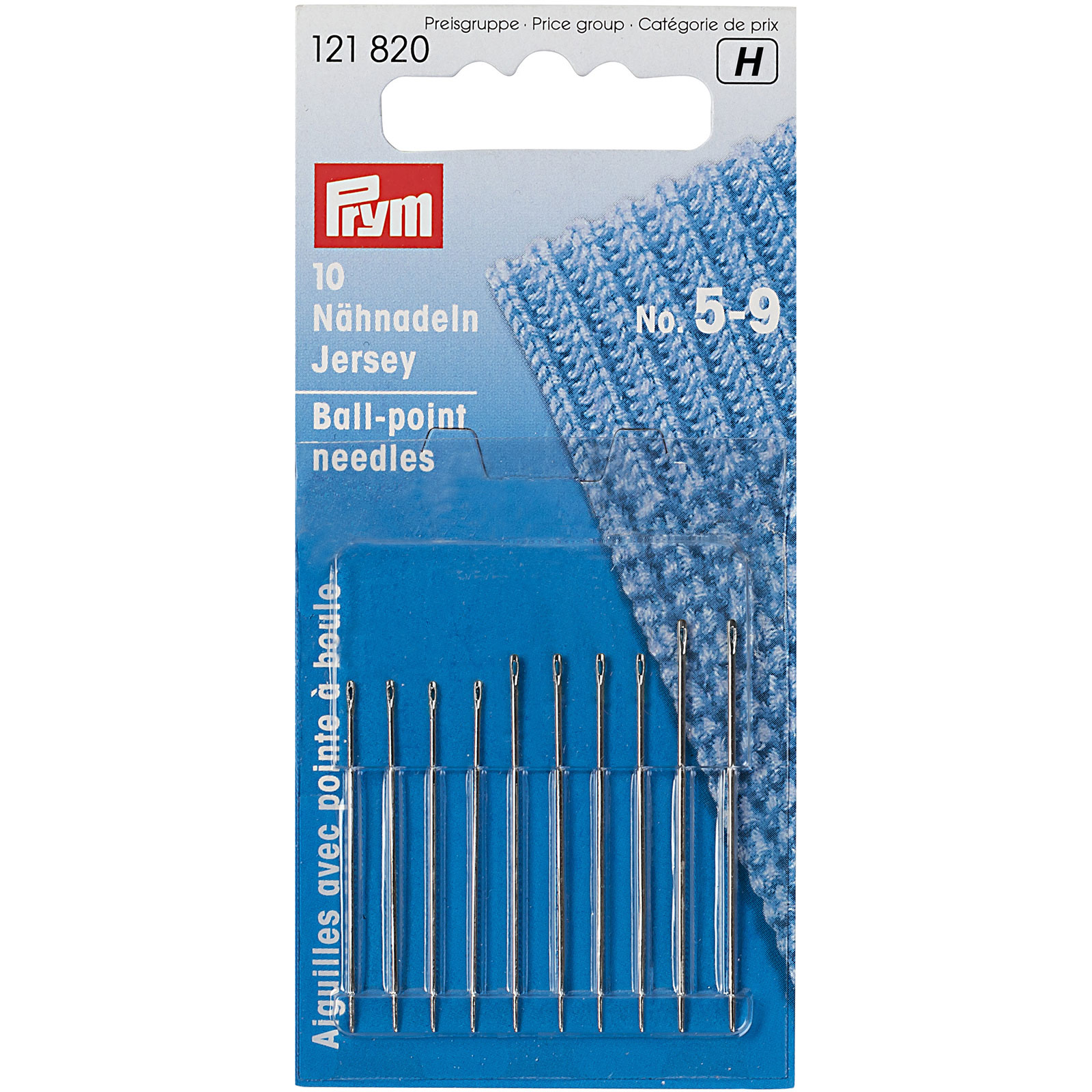 Prym 121820 Jerseynaalden lang No. 5-9 ass. Zilverkleurig - Kaart