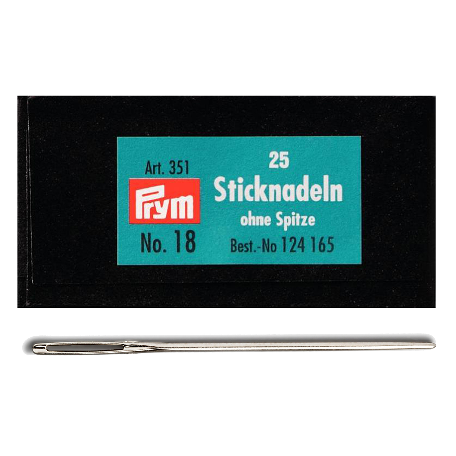 Prym 124165 Borduurnaalden zonder punt staal No.18 zilverkleurig 1,20x50mm - Brief