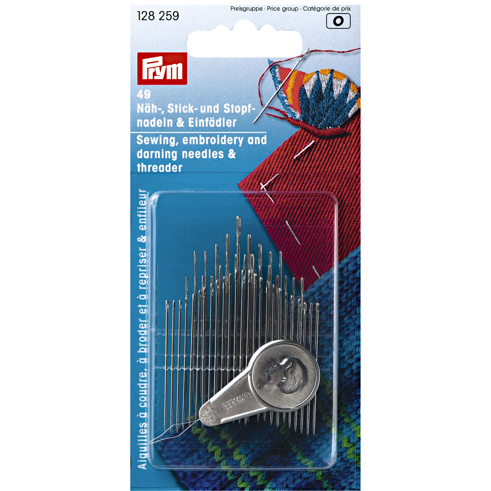 Prym 128259 Naai-, borduur- en stopnaalden & draaddoorsteker - Kaart