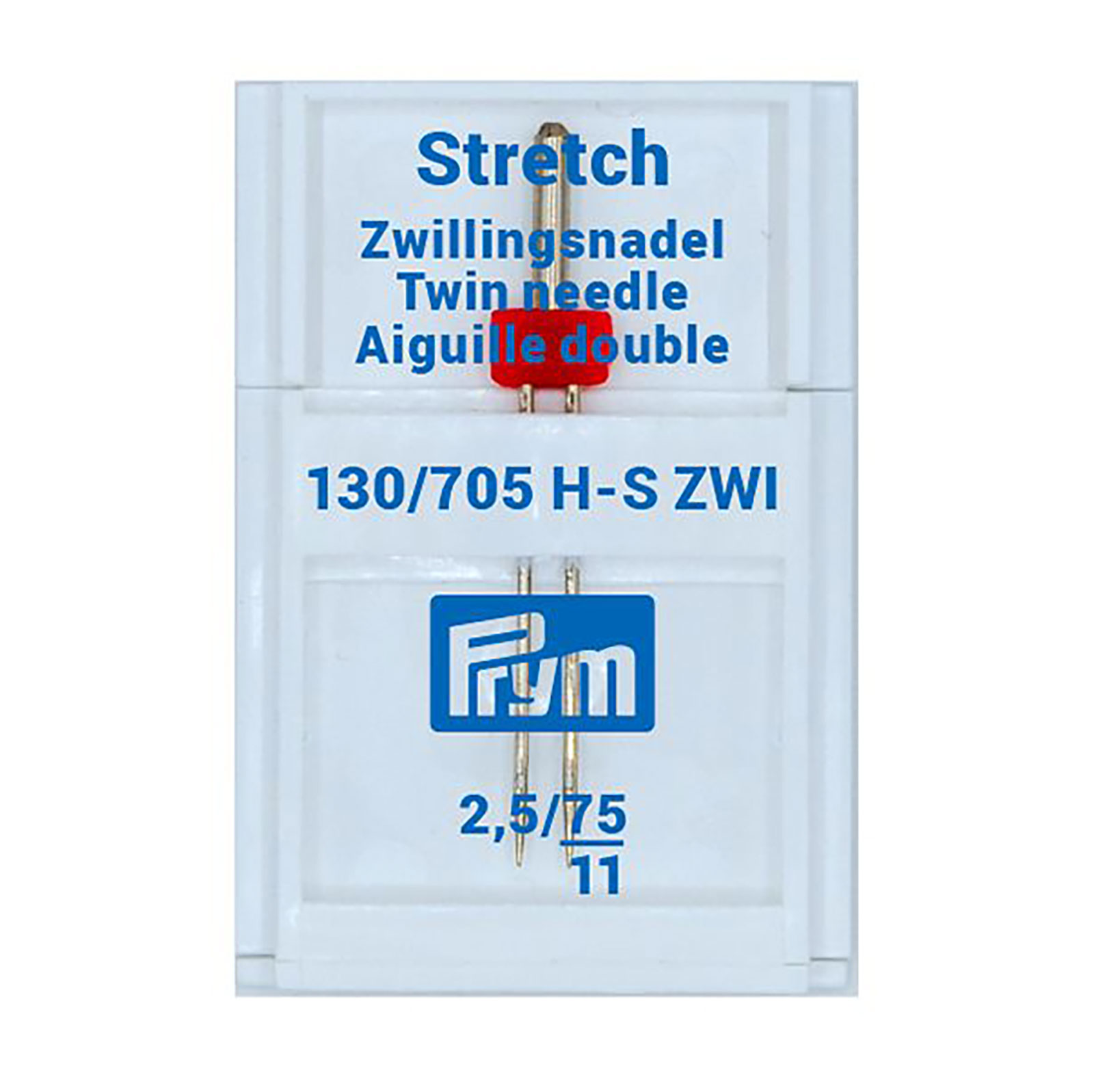 Prym 152255 Tweeling machinenaald Stretch 75/2,5 - Doos