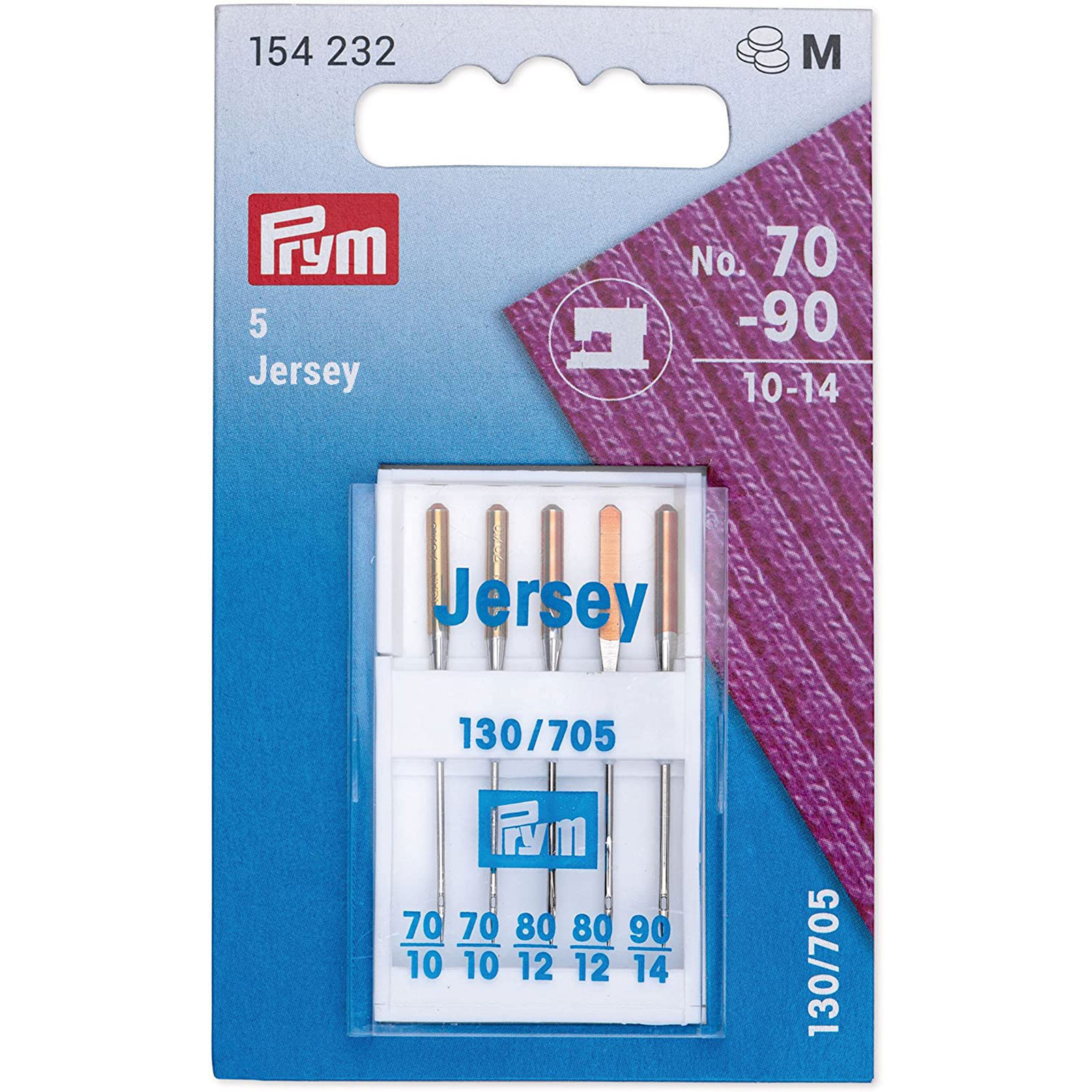 Prym 154232 Naaimachinenaalden Sys. 130/705H SUK JERSEY 70-90 - Kaart