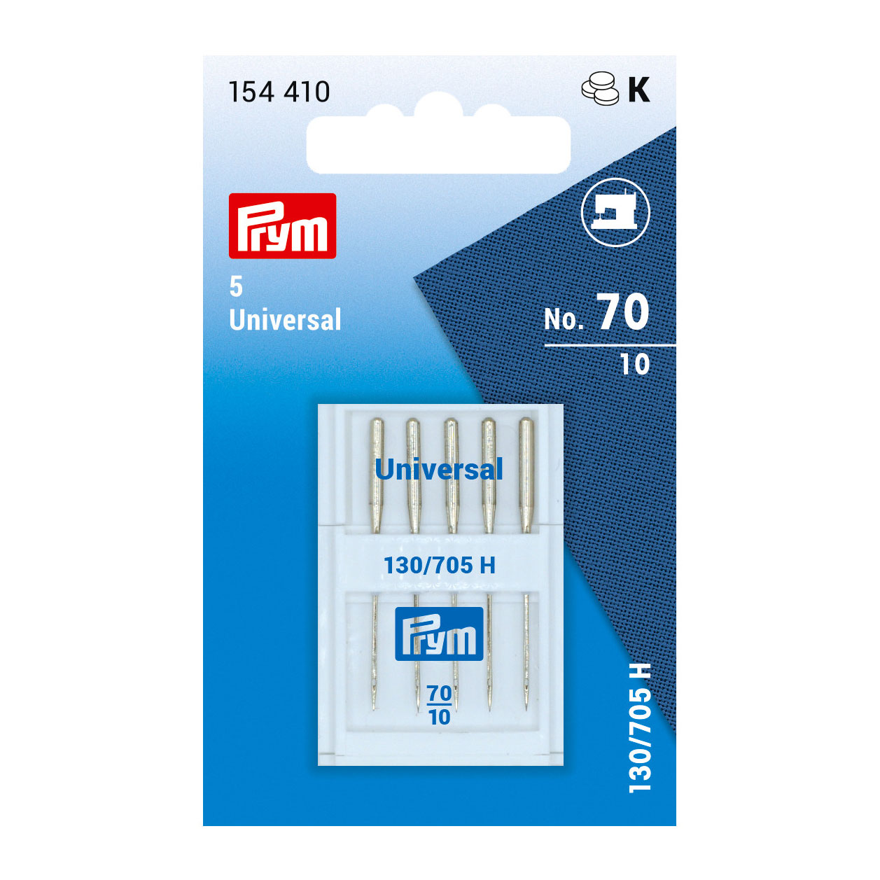 Prym 154410 Naaimachinenaalden Sys. 130/705H Standaard 70 - Kaart