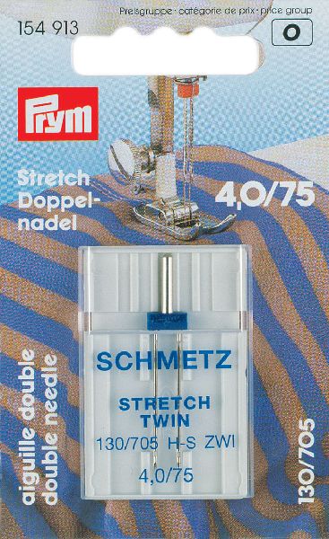 Prym 154913 Tweelingnaaimachinenaalden Sys. 130/705H-S STRETCH 75/4,5 - Kaart