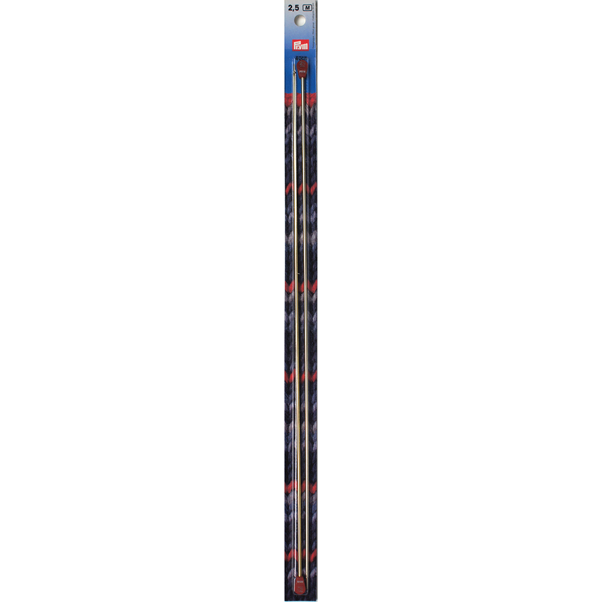 Prym 171305 Breinaalden ALU zilverkleurig 40 cm 2,50 mm - Kaart