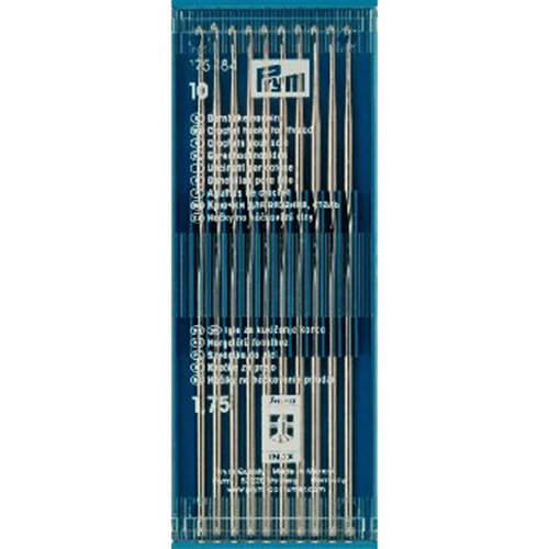 Prym 175184 Garenhaaknaalden zonder kapje ST zilverkleurig 1,75 mm - STUK