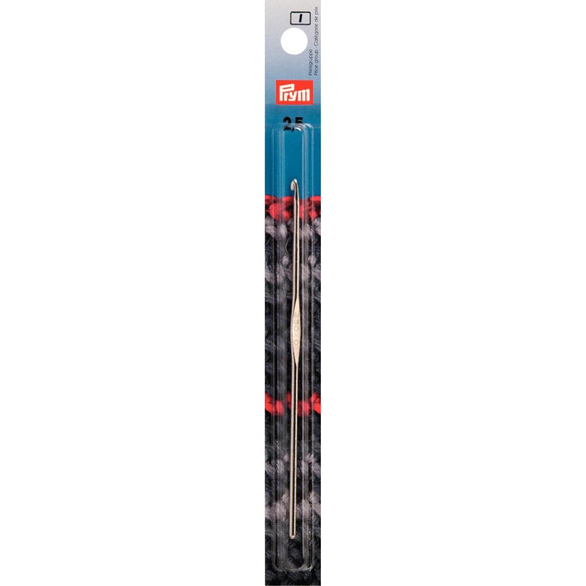 Prym 175838 Garenhaaknaald met duimsteun ST zilverkleurig 2,50 mm - Kaart