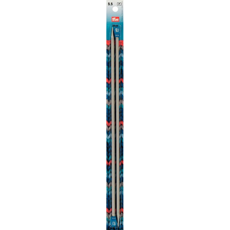 Prym 191468 Breinaalden ALU 35 cm 5,50 mm grijs - Kaart