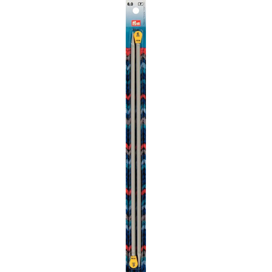 Prym 191469 Breinaalden ALU 35 cm 6,00 mm grijs - Kaart