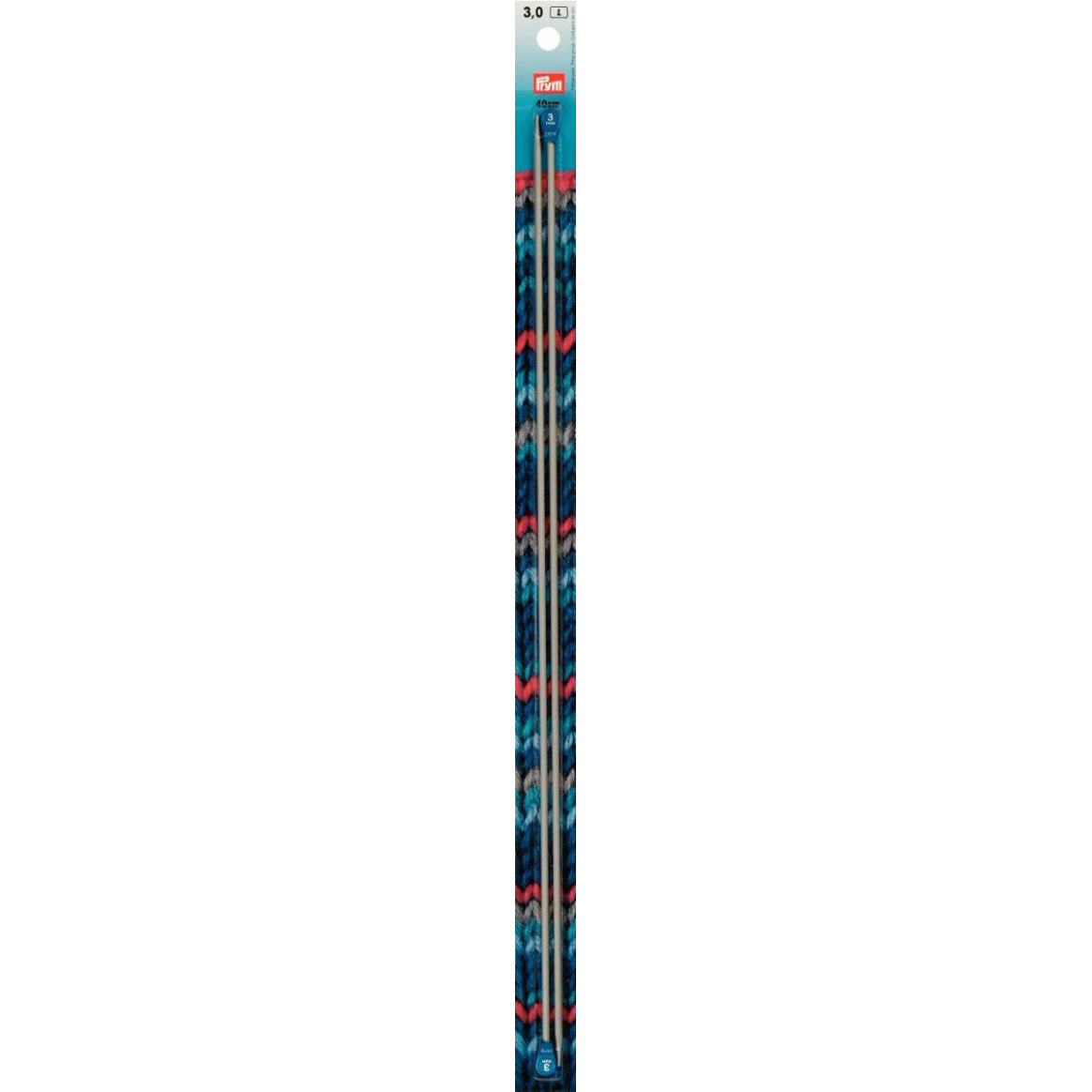 Prym 191474 Breinaalden ALU 40 cm 3,00 mm grijs - Kaart