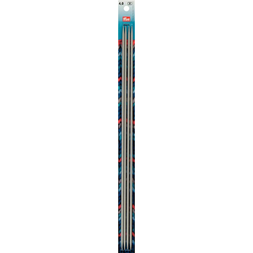 Prym 191544 Kousen- en handschoenbreinaalden ALU 40 cm 4,00 mm grijs - Kaart