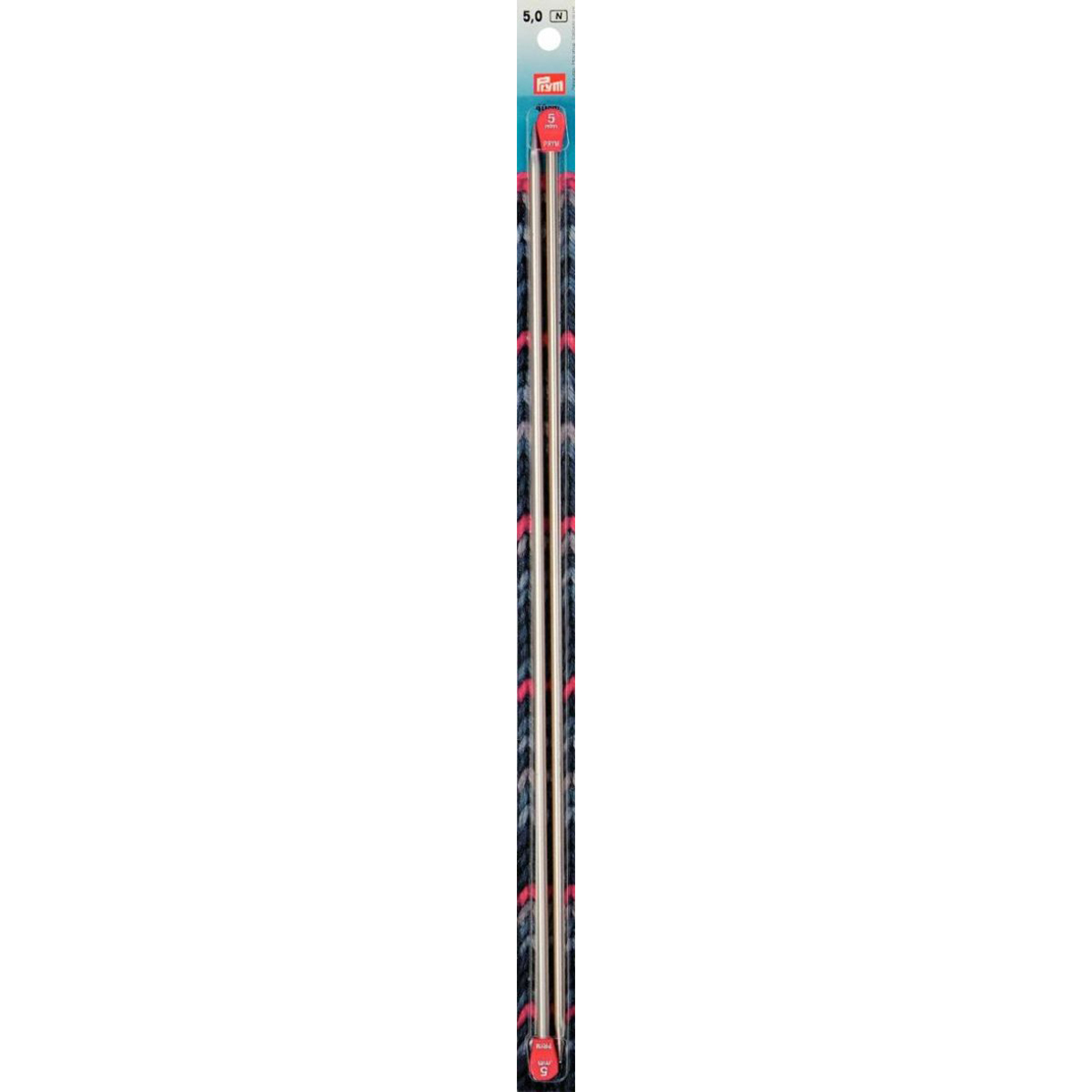 Prym 191613 Breinaalden ALU 40 cm 5,00 mm zilverkleurig - Kaart