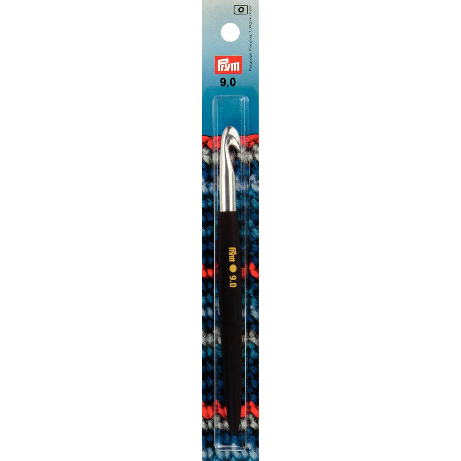 Prym 195362 Wolhaaknaald met softgreep alu zilver 16 cm 9,00 mm - Kaart