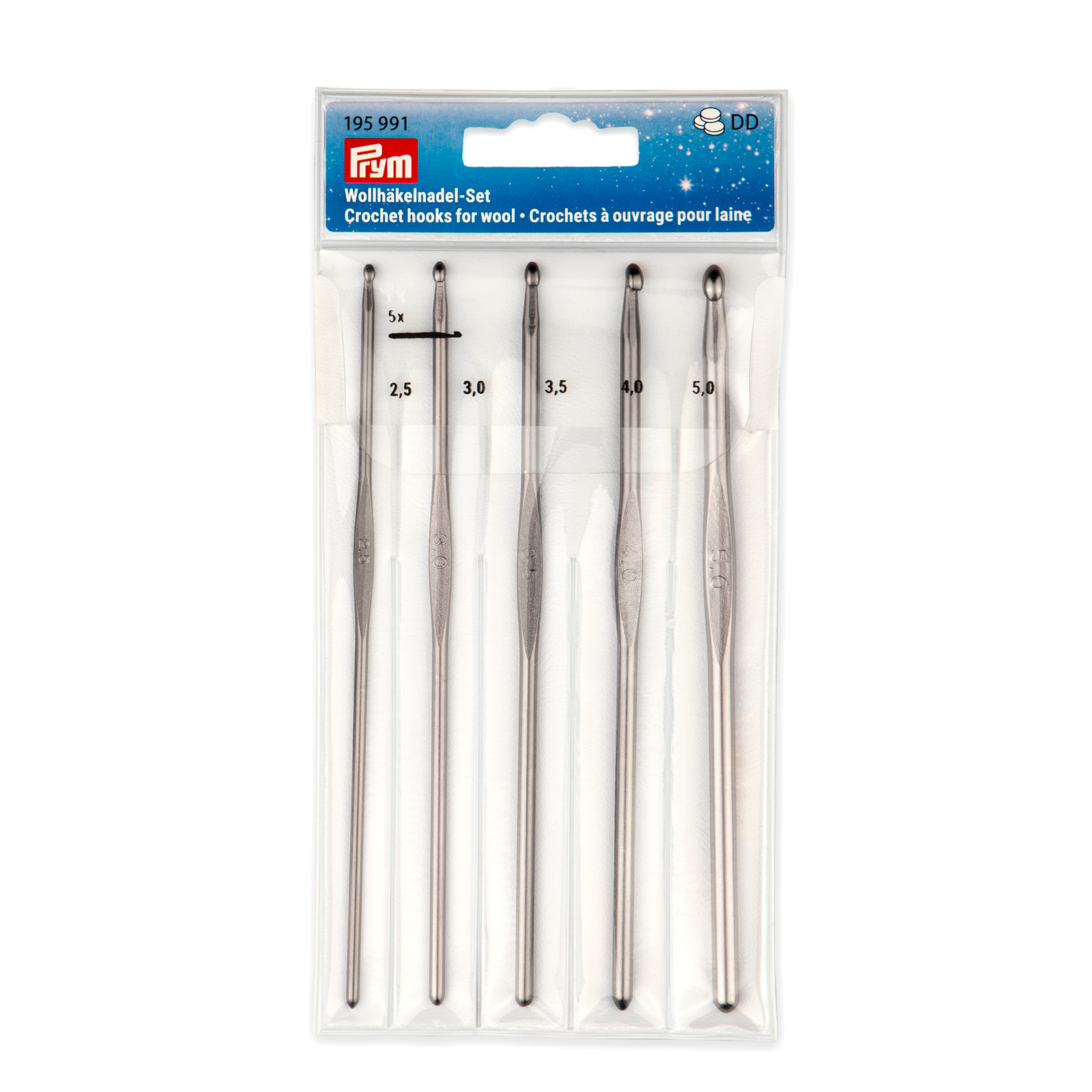 Prym 195991 Haaknaaldenset alu gunmetal 2,5-5,0mm - SET