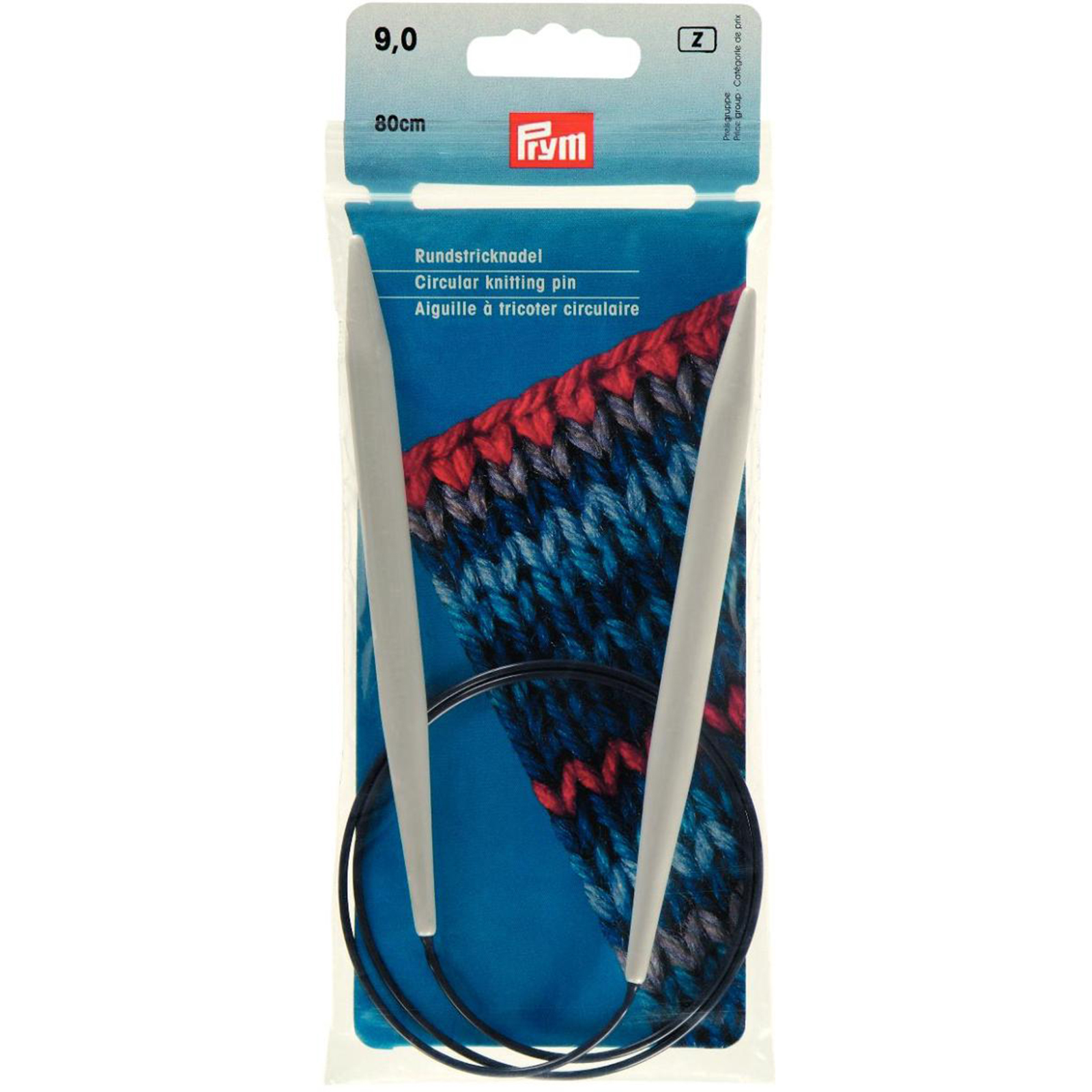 Prym 211180 Rondbreinaald KST grijs 80 cm 9,00 mm - Kaart