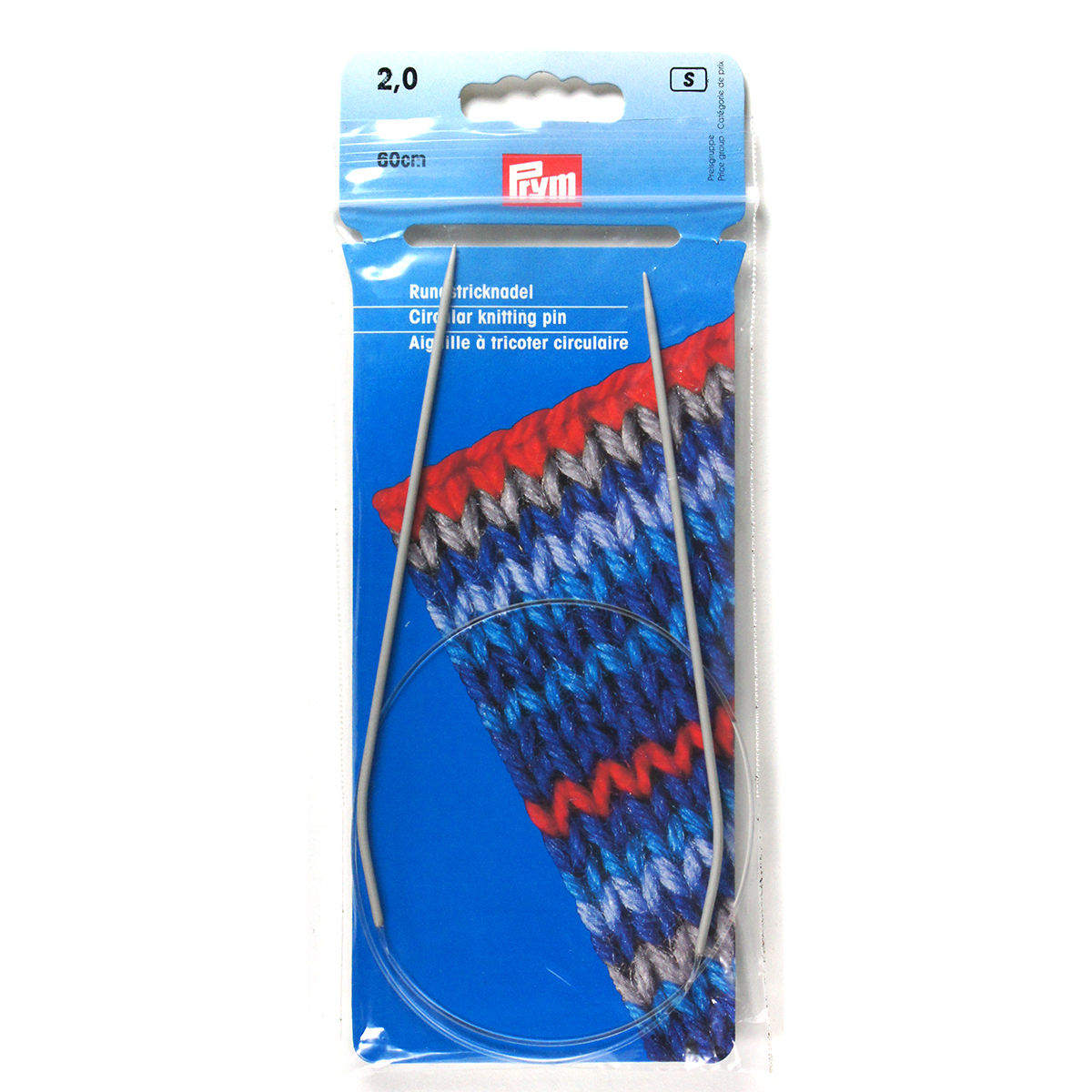 Prym 211202 Rondbreinaald ALU grijs 60 cm 2,00 mm - Kaart