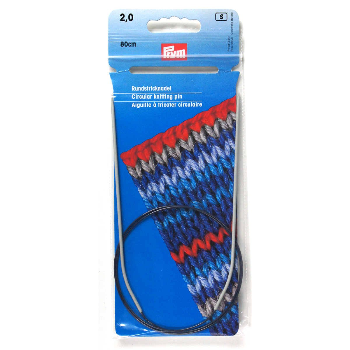 Prym 211204 Rondbreinaald ALU grijs 80 cm 2,00 mm - Kaart