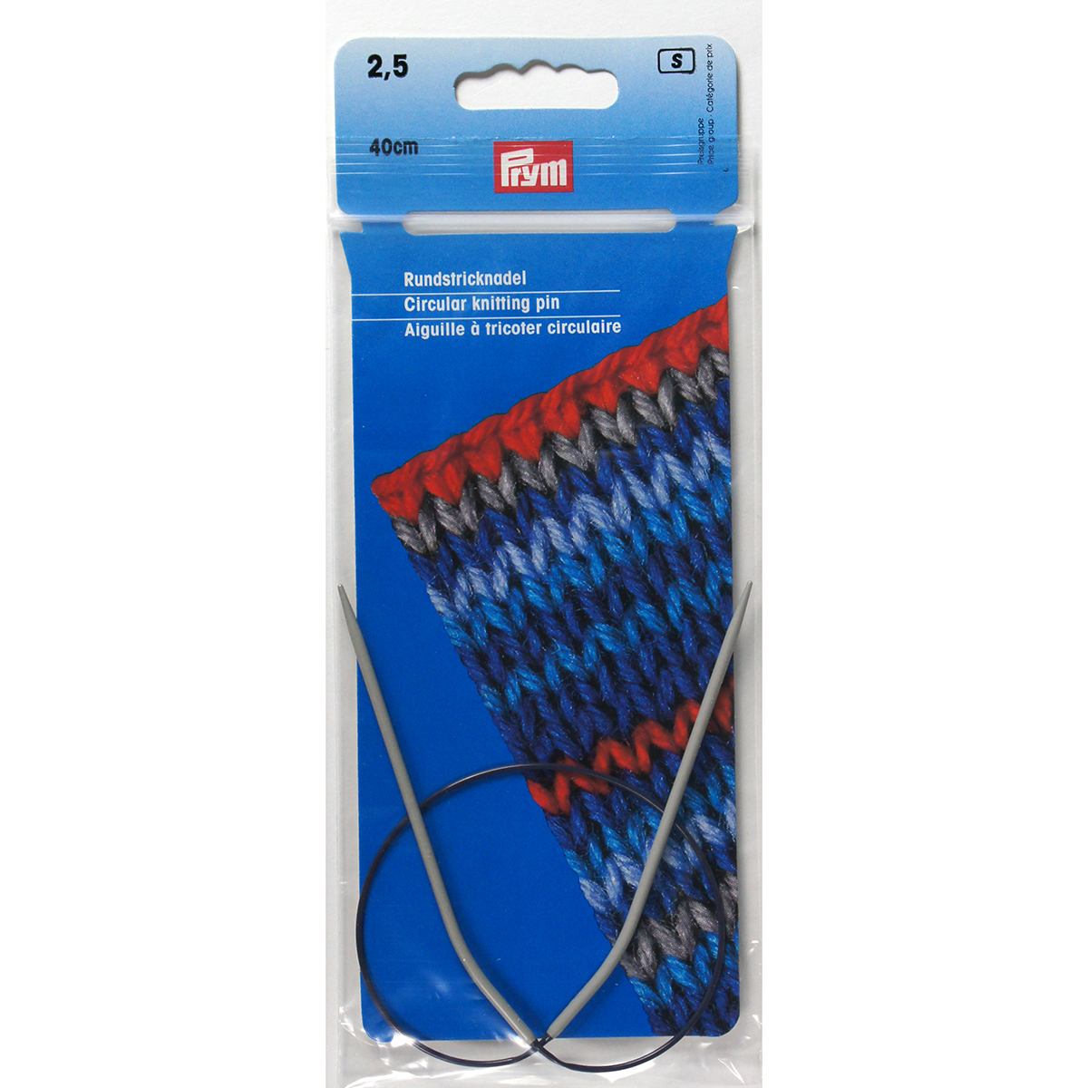 Prym 211215 Rondbreinaald ALU grijs 40 cm 2,50 mm - Kaart