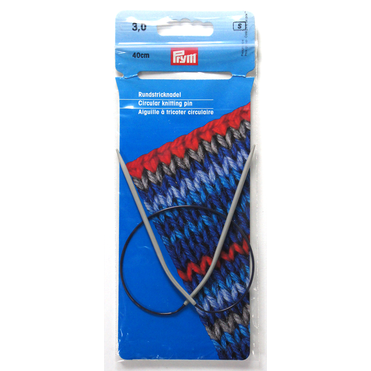 Prym 211230 Rondbreinaald ALU grijs 40 cm 3,00 mm - Kaart