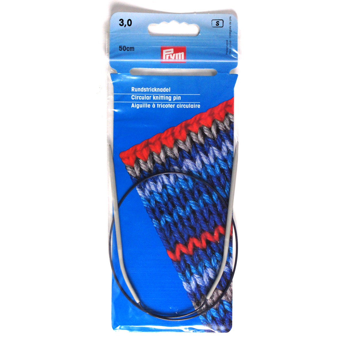 Prym 211231 Rondbreinaald ALU grijs 50 cm 3,00 mm - Kaart