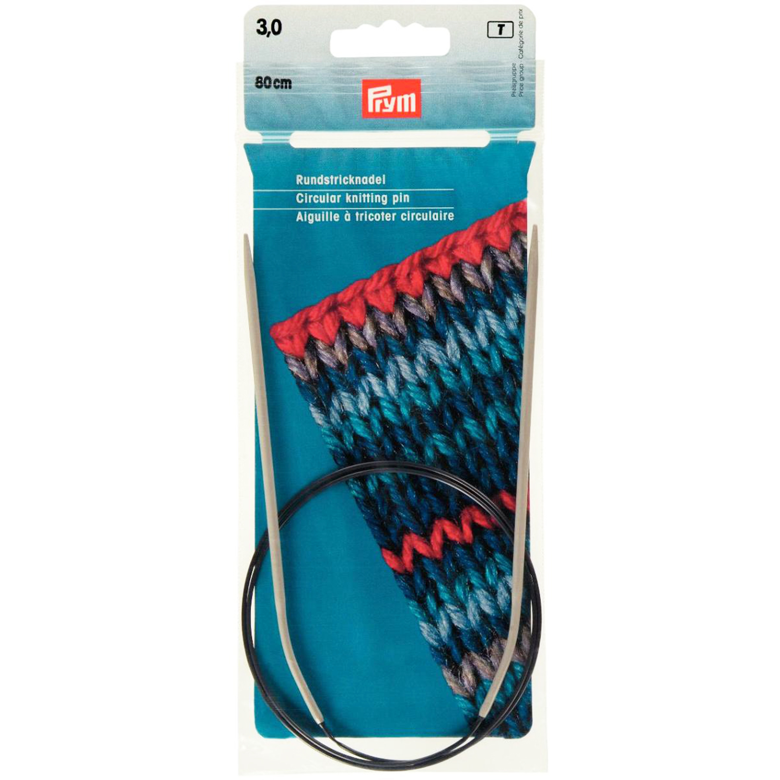 Prym 211234 Rondbreinaald ALU grijs 80 cm 3,00 mm - Kaart