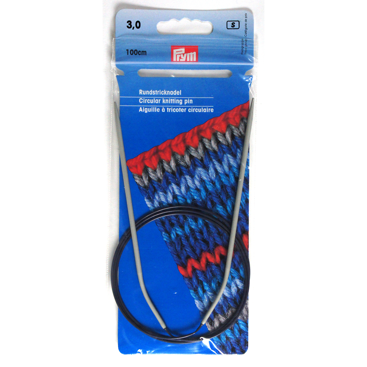 Prym 211236 Rondbreinaald ALU grijs 100 cm 3,00 mm - Kaart