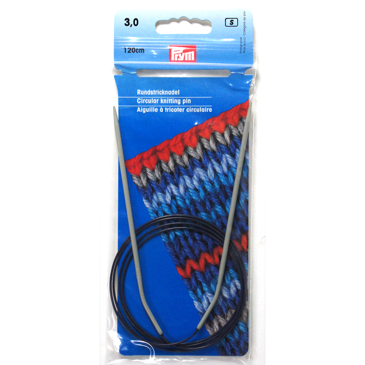 Prym 211238 Rondbreinaald ALU grijs 120 cm 3,00 mm - Kaart